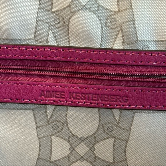 AIMEE KESTENBERG Leather Multiple Pockets Shoulder Bag Handbag Satchel - Picture 9 of 15